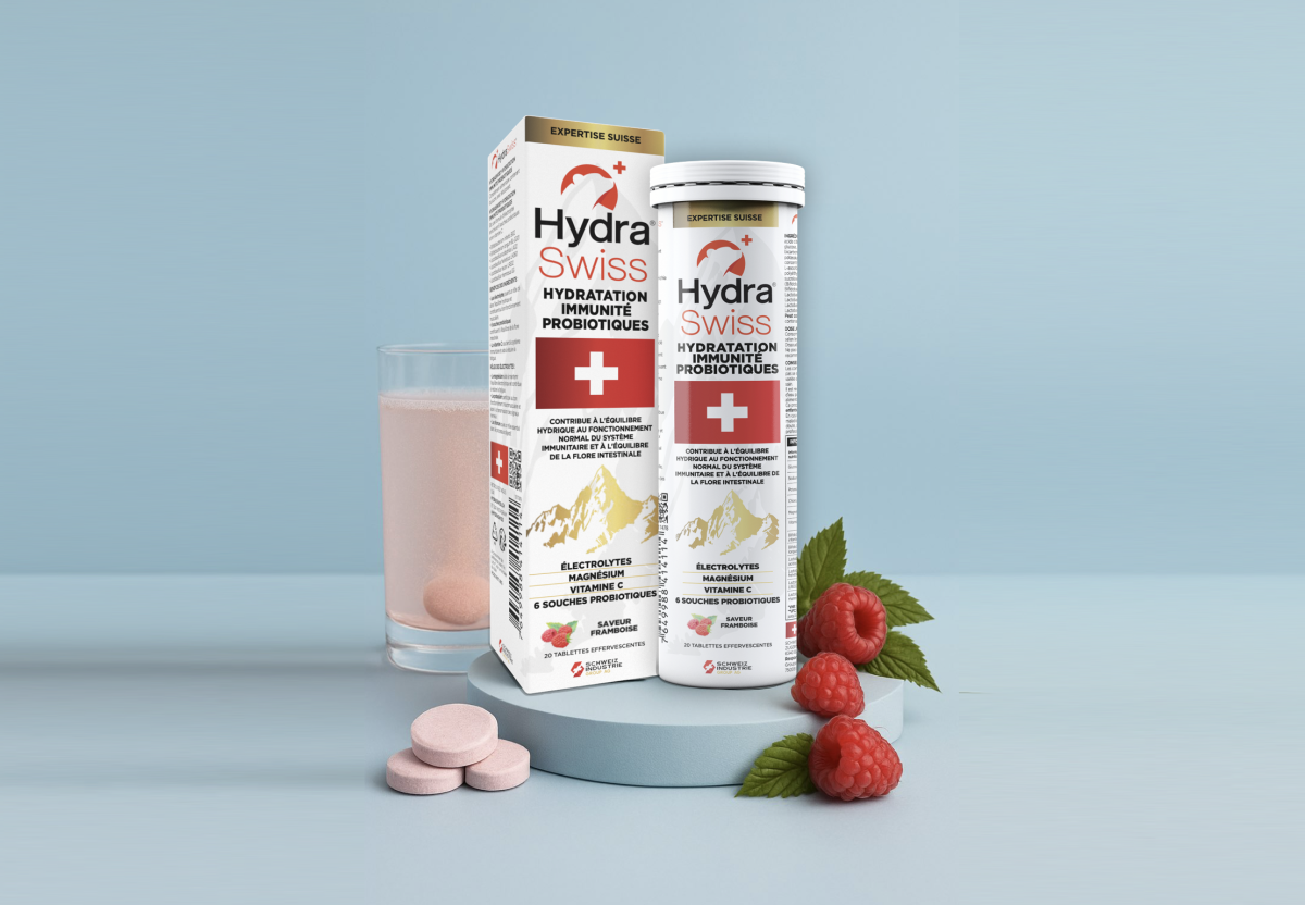 HydraSwiss tablettes effervescentes électrolytes probiotiques vitamine c HydraSwiss tablettes effervescentes électrolytes probiotiques vitamine c